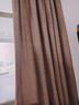 伊帘坊窗帘成品加密加厚仿亚麻棉麻纯色卧室客厅定制遮光窗帘布窗纱拼接窗帘 咖啡色 2.0米宽*2.7米高挂钩式可改高度 实拍图