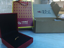 中国黄金（CHINA GOLD）足金碎冰冰戒指男女款黄金固口素圈指环七夕情人节礼物送女友老婆 碎碎冰戒指 圈号12 约1g 实拍图