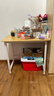 舒客艺家 电脑桌台式小户型小桌子家用学习桌写字办公书桌电竞长条桌子 木纹白架单桌80*50*74 加固电脑桌 实拍图