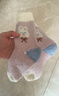 俞兆林3双女童袜子秋冬季儿童卡通小兔毛圈袜宝宝加绒加厚保暖中筒袜 实拍图
