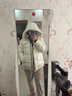 波司登（BOSIDENG）25年新款泡芙90鹅绒羽绒服女商场热卖同款外套B250243116 【趋势推荐】幻境白8625 L 170/92A充绒量201g 体重约120-130斤 实拍图