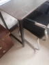 煜柠苑 电脑桌台式家用简约卧室长条桌学生写字学习桌子书台桌办公大桌 加固升级-黑架灰橡木-80*50高74 实拍图