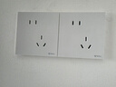 公牛（BULL）开关插座G57蝶翼超薄10A斜五孔大面板插座G57Z223A暮雪白暗装 实拍图