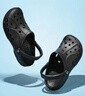 卡骆驰（CROCS）洞洞鞋贝雅男鞋女鞋轻便耐磨一脚蹬拖鞋休闲鞋|10126 黑色-001 41 /42(260mm) 实拍图