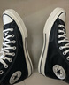 匡威（Converse）官方1970S男女高帮牛皮革休闲板鞋经典黑黑色A13863C A13863C 40 实拍图