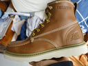 卡特（CAT）卡特马丁靴工装靴子男鞋牛皮户外美式复古机车靴P721411M3EDC36 棕黄 40 实拍图