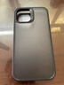 亿色适用苹果12/12 Pro手机壳iPhone12/12 Pro保护套气囊防摔硅胶透明超薄保护壳男女款黑边半透黑 实拍图