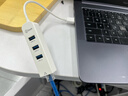 毕亚兹 USB3.0转网口分线器拓展RJ45网线接口HUB转换器 笔记本电脑台式机以太网口扩展 Win8/10转接头 实拍图