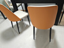 顾家家居（KUKA）门店同款现代简约餐椅家用大小户型餐椅折线橙椅DS7178Y-A*2 实拍图