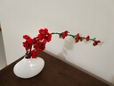 帕美居鹿摆件陶瓷花瓶家居饰品客厅电视柜酒柜装饰品办公桌摆件摆设玄关 花瓶+红梅花 实拍图