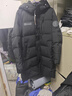 雪中飞秋冬新款时尚休闲舒适廓形男士“H”版型印花立领连帽羽绒服男 黑色|8056 3XL /190/108A 实拍图
