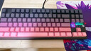 狼蛛（AULA）F87ProV2客制化无线机械键盘电竞游戏专用  蓝牙/2.4G/有线三模连接全键热插拔gasket结构办公键盘 F87ProV2大宗师版【焦糖拿铁轴】黑莓粉侧刻 实拍图
