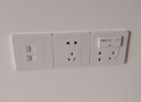 公牛（BULL）墙壁插座 G07系列 二位电脑插座 86型面板G07T222 象牙白 暗装 实拍图