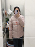 森马（Semir）羽绒服女冬90绒子短款三防花苞帽25高蓬防风连帽外套109725113028 实拍图