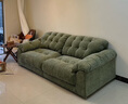 全友家居现代简约云浪沙发客厅可拆洗布艺沙发小户型2025新款直排沙发 【常规款 | 防水雪尼尔】苔藓绿 | 2.4m 母婴可接触面料+全拆洗+白鹅毛+加大坐深 实拍图