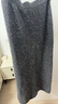 三彩2025冬季新款亮片针织裙高腰松紧半身裙A字裙长裙气质M 深邃灰 L 165/72A 实拍图