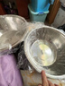 炊大皇304不锈钢盆筛五件套 加厚洗菜盆和面盆调料腌肉盆米筛五个组合装 实拍图
