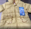 迷你巴拉【迷你小蛋仔】儿童连体羽绒服男女童宝宝冬日保暖萌趣外套新款 蜜糖黄 【白鸭绒-1000+清洁度】 80 CM -充绒量59.9g 实拍图