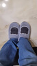 京东京造家居包脚棉拖鞋 轻简毛绒保暖包跟棉拖鞋男款 灰色44-45  JZ-3222 实拍图