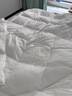梦洁家纺绒耀护肩分区 95%白鹅绒厚被羽绒被 冬被 1100g 220*240cm 月牙白 实拍图