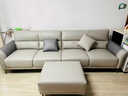 全友家居 家用客厅沙发四人位现代简约实木框架直排式一字科技布沙发 实拍图