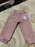 G.duck宝宝裤子春秋新款童装婴儿灯芯绒长裤男童加绒休闲裤冬装女童卫裤 (常规款)粉色  厚款  春秋款 20℃左右 90 cm 建议75-85cm左右 实拍图