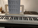 特伦斯电子琴88键成人儿童智能折叠钢琴X61A/V20手卷钢琴键盘乐器 V20时尚白+专用琴包 实拍图