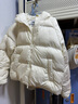森马（Semir）羽绒服女90绒子短款轻暖三防可爱花苞帽2025冬新款立体防风外套 【正肩显瘦廓形】奶白10501 S 实拍图
