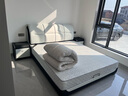 香丽华庭 皮床现代北欧大小户型双人床简约婚床实木软体床卧室家具 床+3E护脊椰棕弹簧床垫+床头柜*2 1.8米*2米框架结构款(升级床板) 实拍图