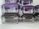乐扣乐扣耐热玻璃保鲜盒微波炉饭盒上班族学生便当盒带气孔餐盒六件套咖色 实拍图