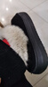 男女同款冬季2026年新款厚底雪地靴加绒加厚保暖棉鞋百搭外穿棉拖 6609棉鞋-黑色 38 -39适合37-38 实拍图