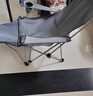 原始人 户外折叠椅躺椅便携式超轻钓鱼椅子沙滩露营导演椅美术生小凳子 【新款/升级加固】灰色-带拆卸腿托四档调节 实拍图