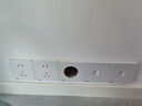西门子（SIEMENS）插座面板 10A正五孔插座单只装 致典雅白色5UB14143NC012P 实拍图