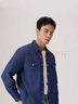 Levi's李维斯男士经典宽松蓝色牛仔衬衫时尚简约美式水洗情侣外套 中蓝色 XL 实拍图