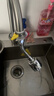 维简水龙头延伸器厨用龙头厨房防溅头万能接头花洒加长增压 硬管20cm 实拍图