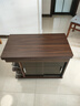 法莎蒂茶几折叠多功能小桌子小户型客厅边柜可移动推车沙发边几 【胡桃色】可移动折叠小推车边几 实拍图
