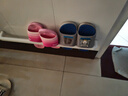 懒角落卫生间置物架壁挂毛巾架免打孔拖鞋架浴室收纳挂架鞋架 加宽长款 实拍图