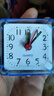 闹钟时尚简约宿舍床头神器迷你小闹钟家用儿童创意可爱便宜时钟表 蓝色 实拍图