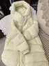 戴维贝拉（DAVE＆BELLA）小童长款羽绒服三防儿童白鸭绒外套女童冬装上衣新款男宝宝外衣 鹅黄色【DB4243343】 120 cm【充绒量153g】 实拍图