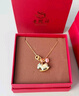 老凤祥纯银项链女士本命马年新年吊坠首饰生日平安夜圣诞节礼物女友老婆 【新年好礼】*守护木马项链*老凤祥礼盒 实拍图