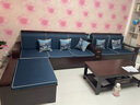 墨宸沙发 紫金檀木实木沙发新中式客厅大小户型冬夏两用转角储物家具 五人位+贵妃+茶水柜+茶几+电视柜 实拍图