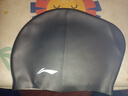 李宁（LI-NING）泳帽男女加大护耳护长发游泳帽不勒头舒适防水硅胶成人泳帽4121黑 实拍图