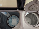 扬子半自动洗衣机【大厂补贴20%】大波轮家用双桶不锈钢双缸洗脱一体洗衣机 【15公斤补贴款】-玻璃面板波轮 实拍图