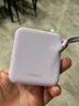 VENIDER【热销1000W+丨2025年新款小方块】充电宝国家3C安全认证可上飞机高铁小巧自带双线适用于苹果华为 柔光紫丨Mini自带双线10000mAh 10000毫安大容量丨最新国标3C认证丨 实拍图