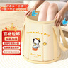 妙然可折叠卡通泡脚桶38cm25L过膝旅行出差家用泡脚袋足浴洗脚盆水桶 实拍图