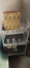 馨婺家零食小推车置物架客厅落地可移动多层带轮厨房浴室杂物收纳架碳钢 三层白【豪华碳钢】80%用户选择 实拍图