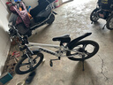 凤凰儿童自行车6-12岁自行车学生12-18岁大童山地自行车双碟刹带减震 银白色-变速一体轮-带后座架 22寸（适合身高140-155cm） 实拍图