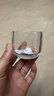 耐热玻璃茶杯套装品茗杯主人杯伴手礼咖啡杯喝水杯水晶杯泡茶杯 扳指水晶杯100ml  1只 实拍图