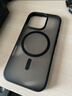 绿联适用iPhone16Pro手机壳 苹果16Pro磁吸壳 MagSafe保护套 无线充电 防摔 磨砂黑色 实拍图