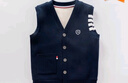 努比屋 儿童马甲男孩秋季马夹大童外穿背心男童春秋坎肩衣服 藏青色 130 实拍图